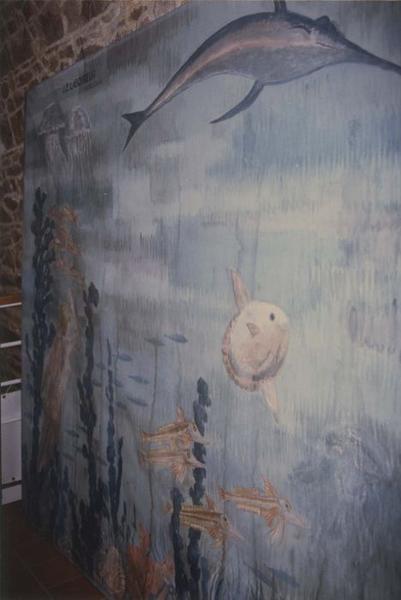tableau : fonds marins, vue partielle