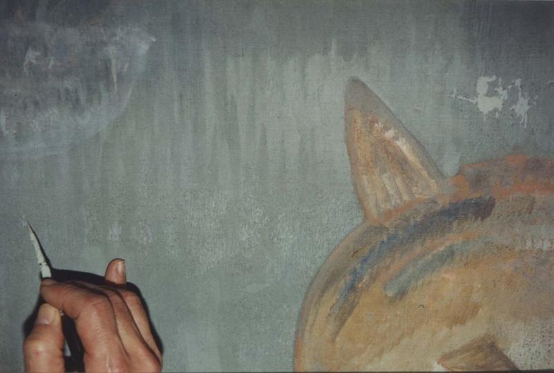 tableau : fonds marins, détail