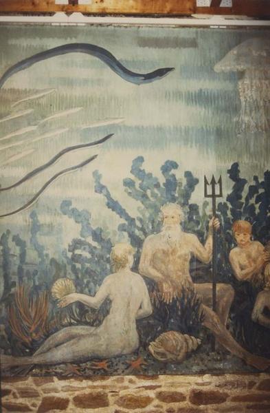 tableau : fonds marins, vue partielle