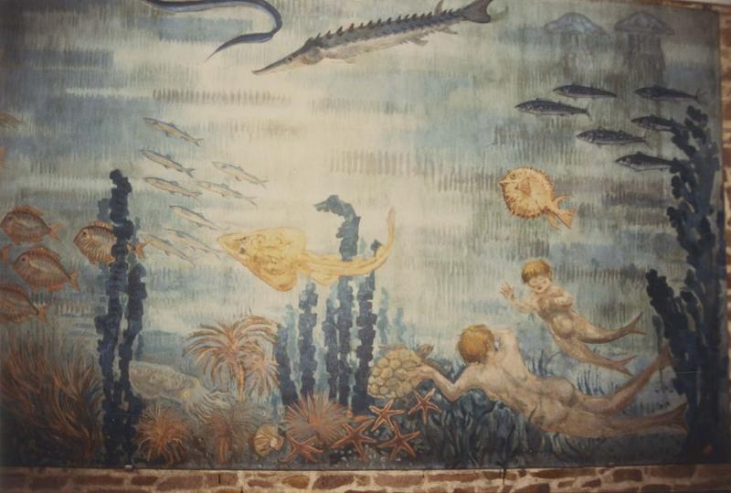 tableau : fonds marins, vue partielle