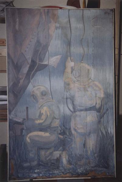tableau : fonds marins, vue générale
