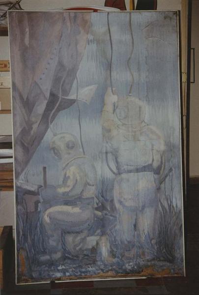 tableau : fonds marins, vue générale