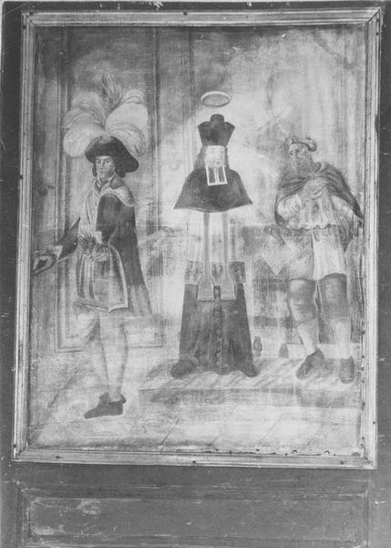 tableau : saint Yves, le riche et le pauvre, vue générale - © Ministère de la Culture (France), Archives départementales des Côtes-d’Armor, Conservation des antiquités et des objets d’art – Tous droits réservés