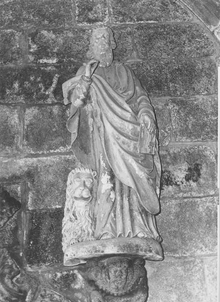 groupe sculpté : saint Marc, vue générale