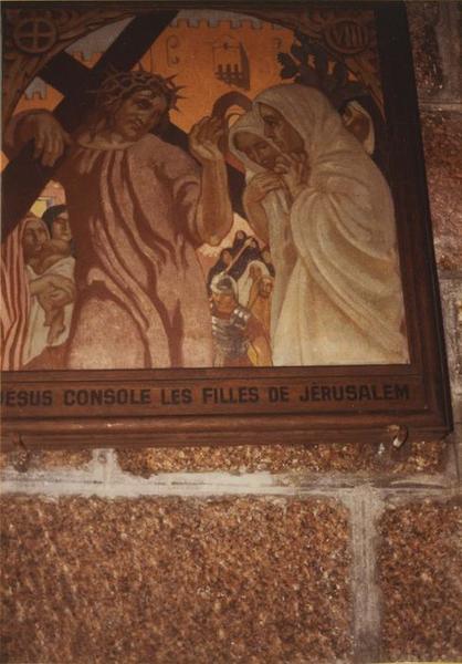 peinture monumentale : chemin de croix « Jésus console les filles de Jérusalem », vue générale