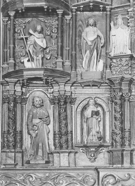 autel, retable (maître-autel), détail