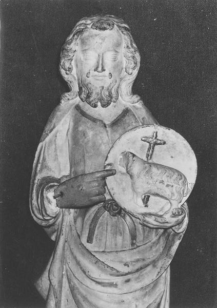 statue : saint Jean-Baptiste, vue partielle