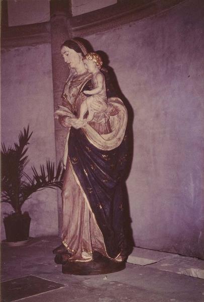 statue : Vierge à l'enfant, vue générale