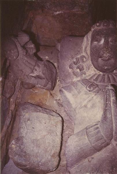 tombeau de Thébaut de Tanouarn, sieur de Couvrant, conseiller du parlement de Bretagne, détail