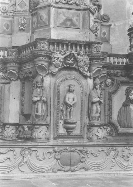 retable du maître-autel, détail du tabernacle - © Ministère de la Culture (France), Médiathèque du patrimoine et de la photographie (objets mobiliers), tous droits réservés