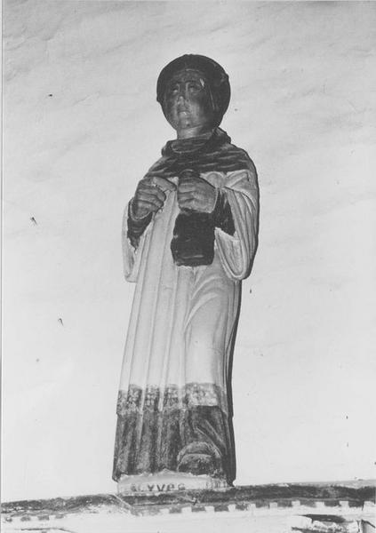 statue : saint Yves, vue générale - © Ministère de la Culture (France), Archives départementales des Côtes-d’Armor, Conservation des antiquités et des objets d’art – Tous droits réservés