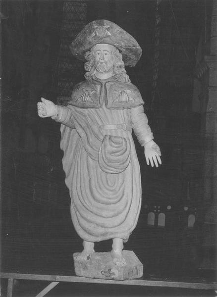 statue : saint Jacques le Majeur, vue générale - © Ministère de la Culture (France), Médiathèque du patrimoine et de la photographie (objets mobiliers), tous droits réservés