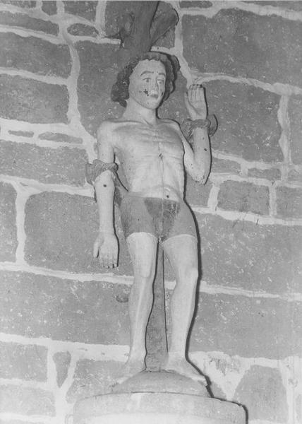 statue : saint Sébastien, vue générale