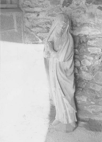 poutre de gloire, statue : Vierge (la), vue générale