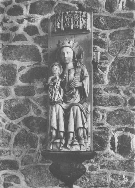 statue : Vierge à l'enfant, vue générale