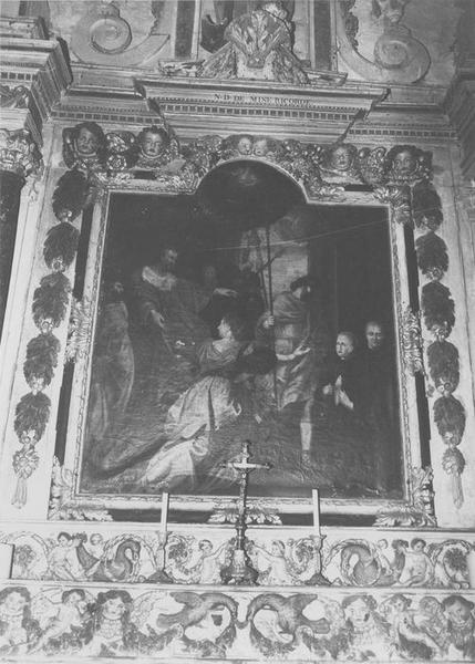 tableau du (maître-autel): scène de la vie de sainte Eugénie, vue générale