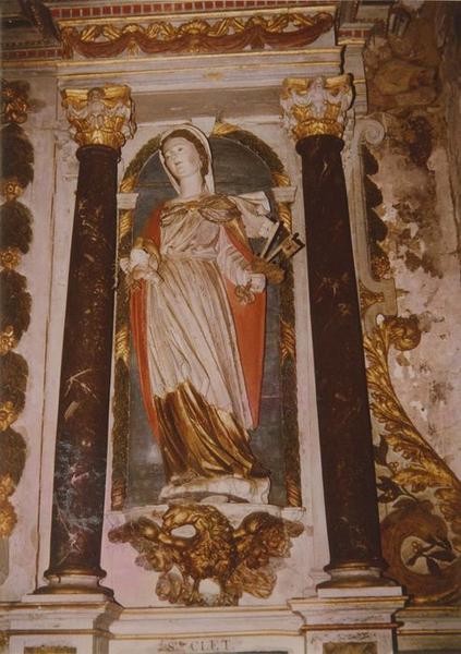statue du maître-autel : sainte Marthe, vue générale