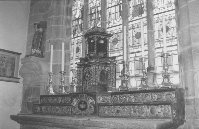 tabernacle, gradins d'autel, vue générale