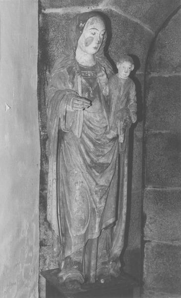 statue : Vierge à l'enfant, vue générale