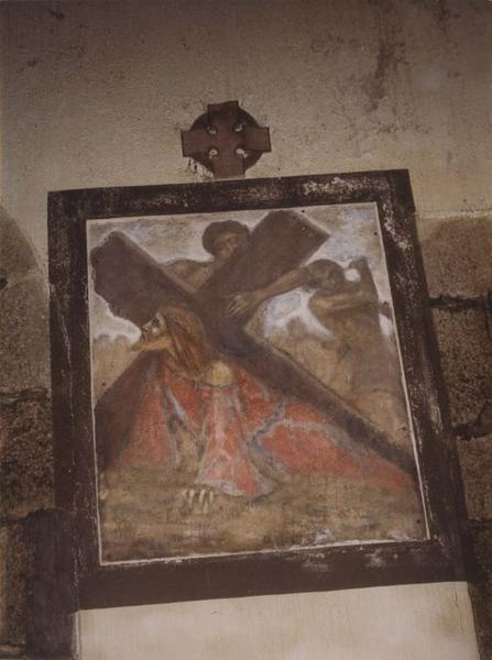 chemin de croix : portement de croix (le), vue générale