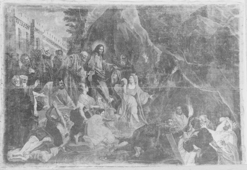 tableau : Résurrection de Lazare (la), vue générale - © Ministère de la Culture (France), Médiathèque du patrimoine et de la photographie (objets mobiliers), tous droits réservés