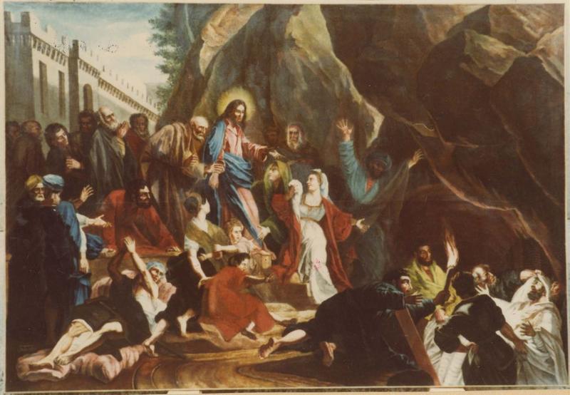 tableau : Résurrection de Lazare (la), vue générale - © Ministère de la Culture (France), Médiathèque du patrimoine et de la photographie (objets mobiliers), tous droits réservés