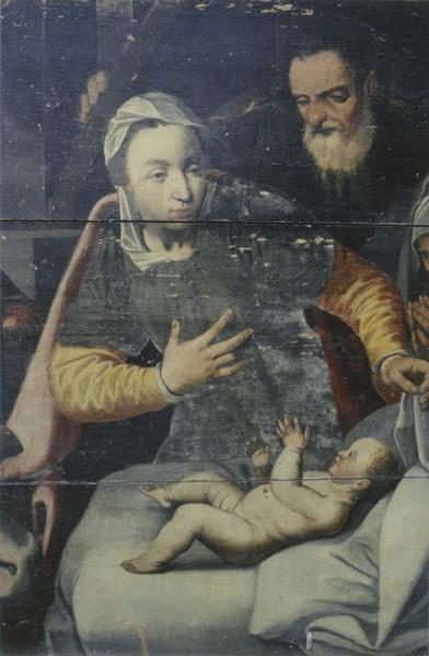 tableau : Nativité (la), vue partielle