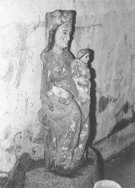 statue dite Notre-Dame-des-Champs : Vierge à l'enfant, vue générale