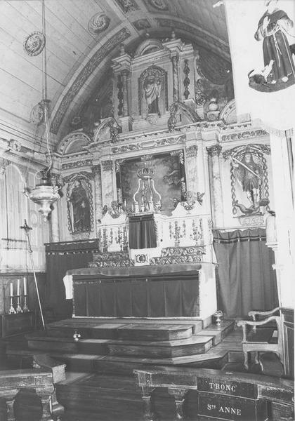 gradins d'autel (2), tabernacle, retable du maître-autel, vue générale