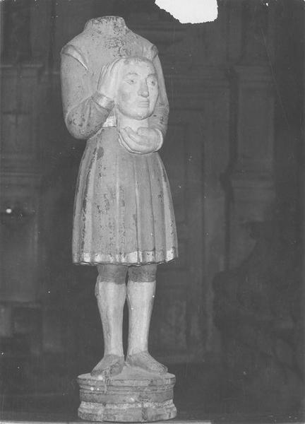 Statue : saint Trémeur céphalophore