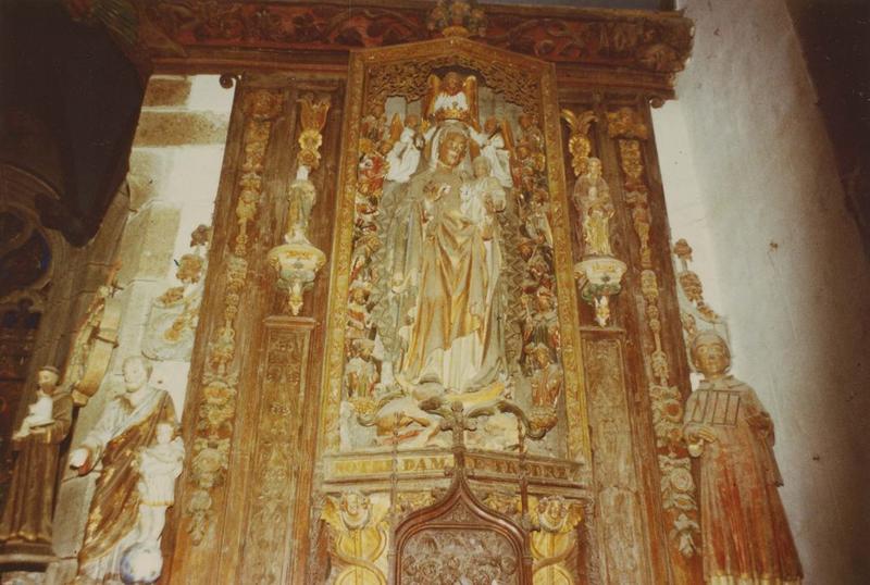 statues, niche : Arbre de Jessé, Vierge à l'Enfant, vue générale