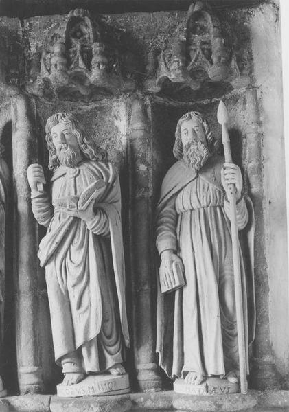 statues : Apôtres, saint Jacques le Mineur, saint Mathieu, vue générale