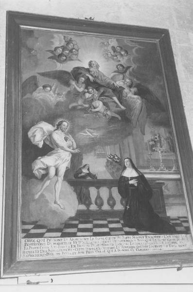 tableau : apparition du Christ à Marguerite Marie Alacoque (l'), vue générale