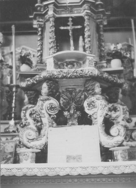 tabernacle du maître-autel, vue partielle