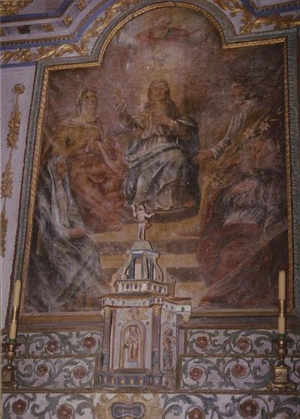 tableau du maître-autel : sainte parenté (la), vue générale - © Ministère de la Culture (France), Médiathèque du patrimoine et de la photographie (objets mobiliers), tous droits réservés
