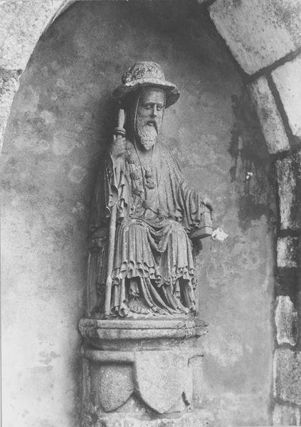 statue : saint Jacques, vue générale - © Ministère de la Culture (France), Médiathèque du patrimoine et de la photographie (objets mobiliers), tous droits réservés