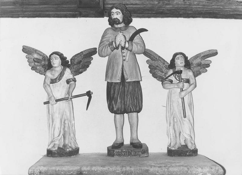 statues (3) : saint Isidore, anges, vue générale