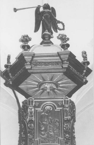 chaire à prêcher, vue partielle - © Ministère de la Culture (France), Médiathèque du patrimoine et de la photographie (objets mobiliers), tous droits réservés