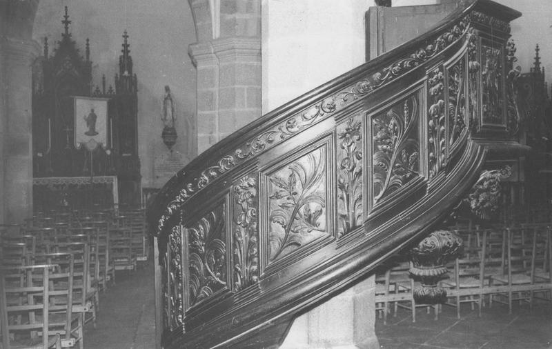 chaire à prêcher, vue partielle - © Ministère de la Culture (France), Médiathèque du patrimoine et de la photographie (objets mobiliers), tous droits réservés
