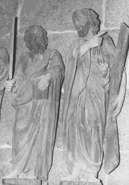 statues : apôtres André et Jude, vue générale