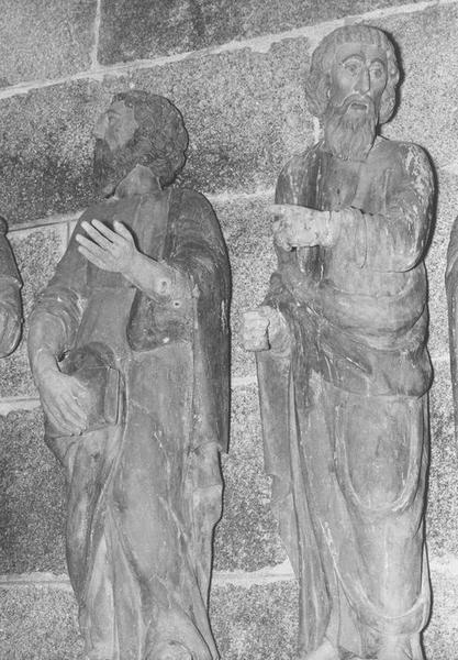 statues : apôtres Mathieu et Philippe, vue générale