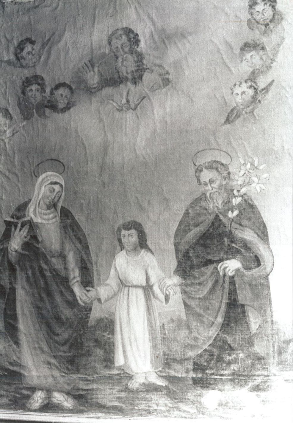 Tableau : Sainte Famille et Trinité