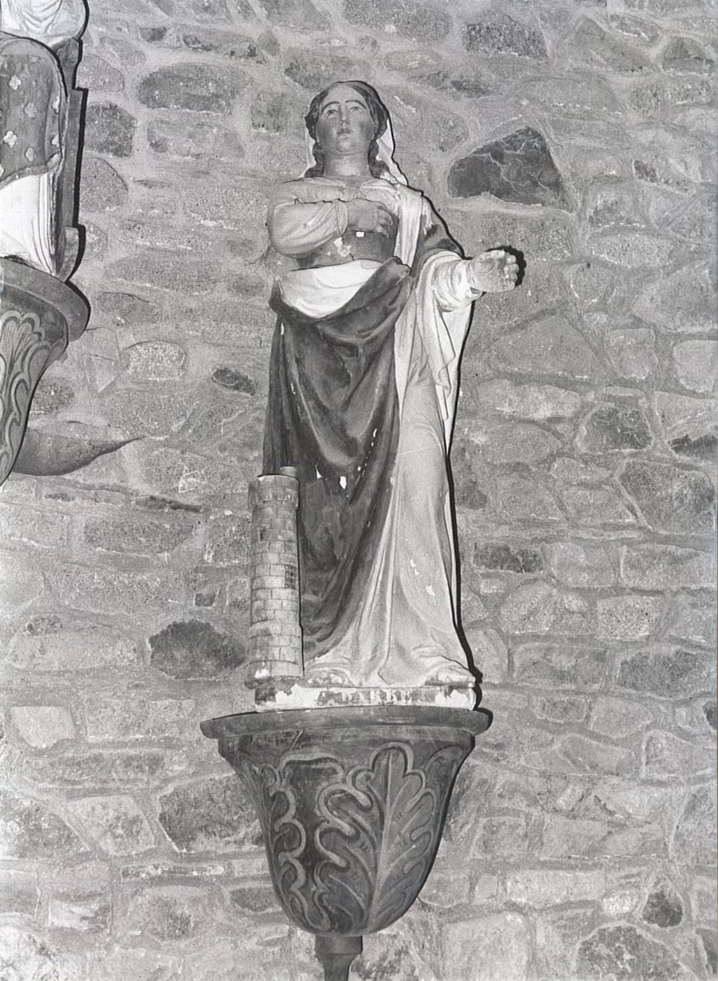 statue : Sainte Barbe, vue générale - © Ministère de la Culture (France), Médiathèque du patrimoine et de la photographie, diffusion RMN-GP