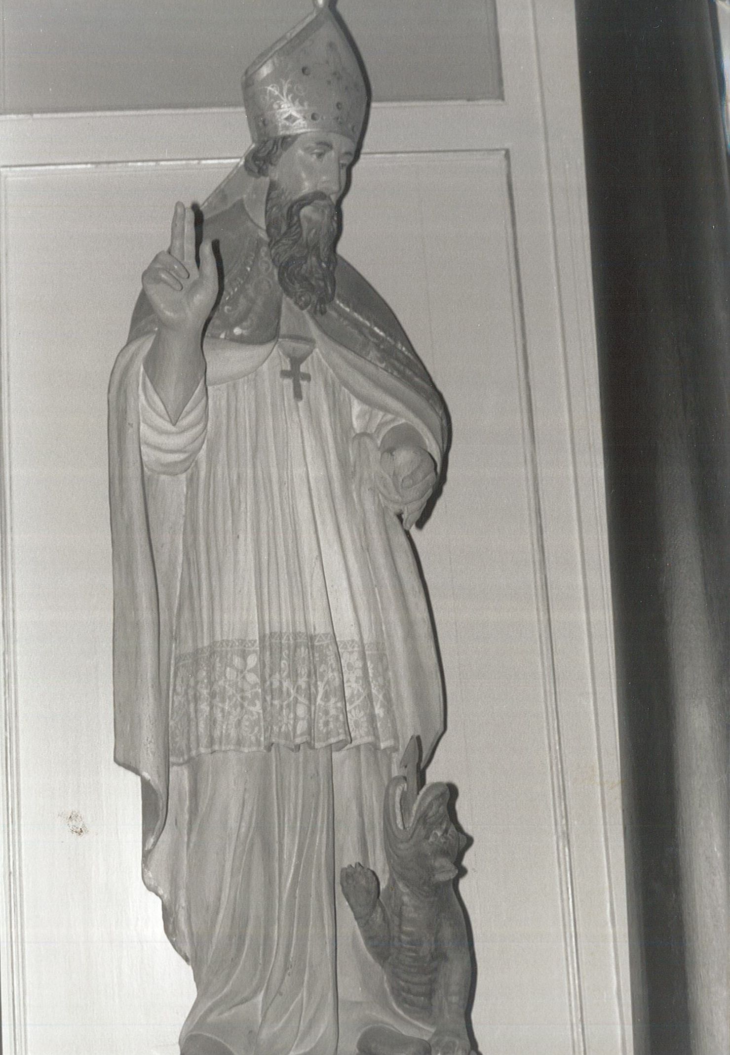 statue : Saint évêque (Saint Loup ?), vue générale - © Ministère de la Culture (France), Médiathèque du patrimoine et de la photographie, diffusion RMN-GP