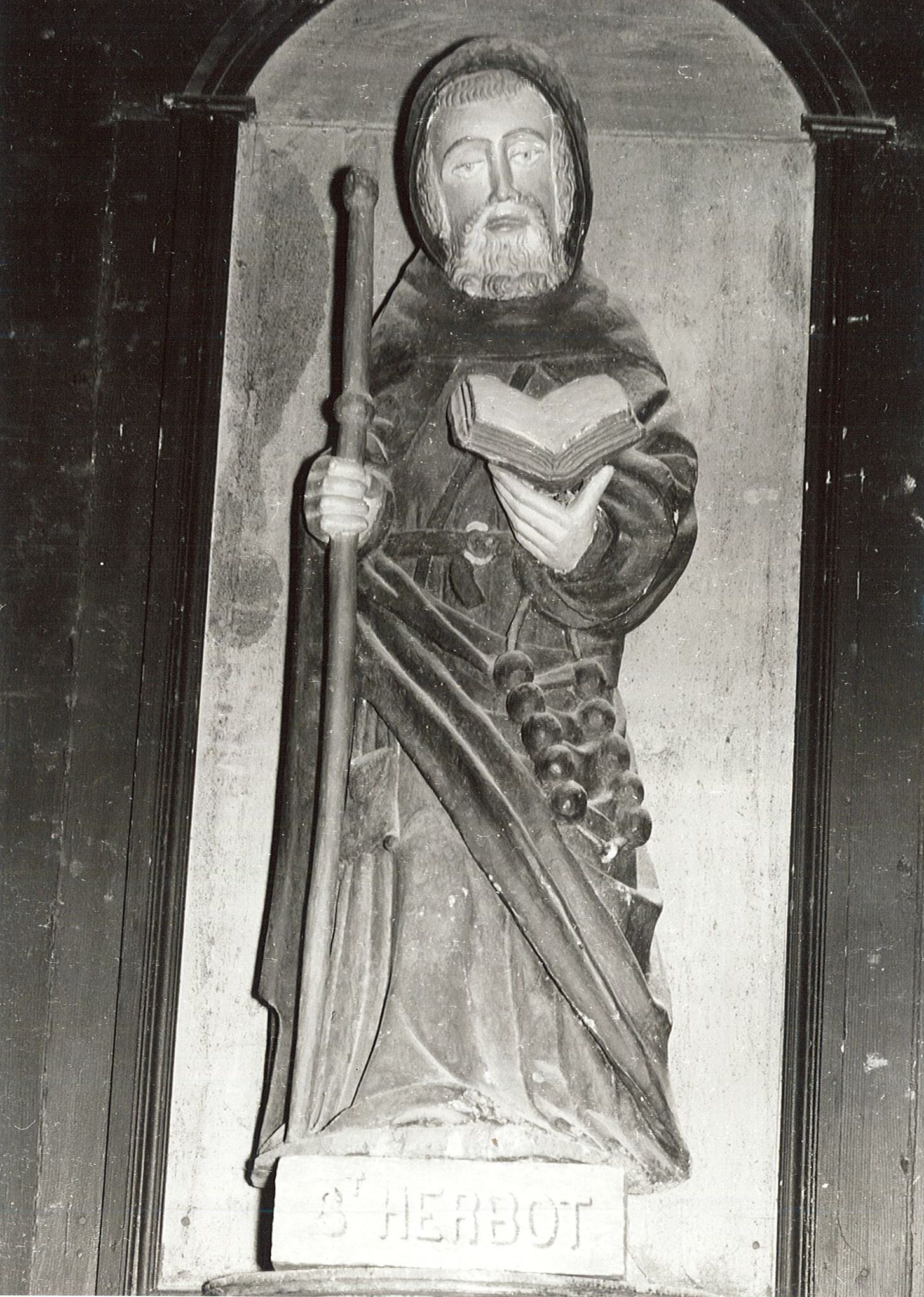 statue : Saint Herbot, vue générale