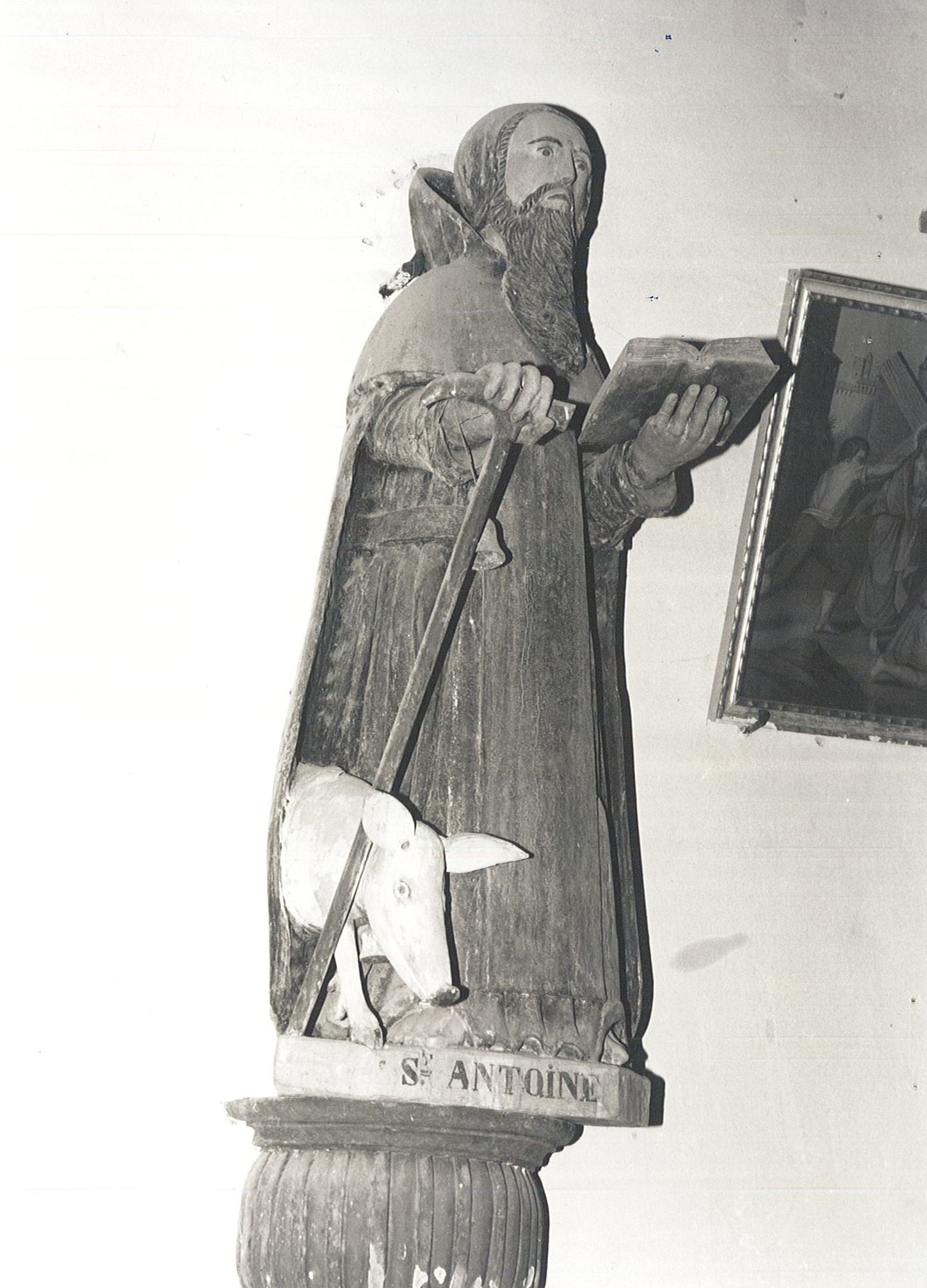 statue : Saint Antoine ermite, vue générale - © Ministère de la Culture (France), Médiathèque du patrimoine et de la photographie, diffusion RMN-GP