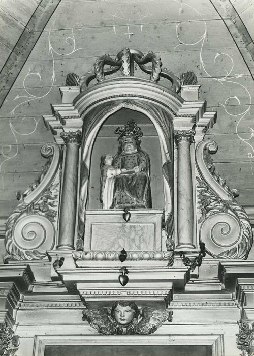 groupe sculpté : Sainte Anne et la Vierge, vue générale