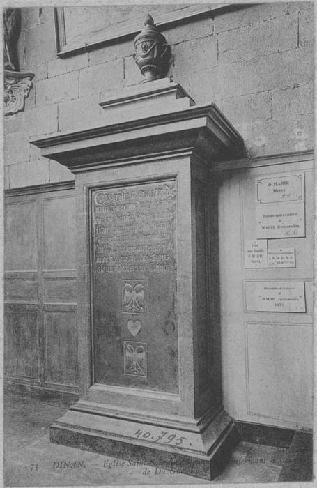 sarcophage, tombeau du coeur de du Guesclin, vue générale