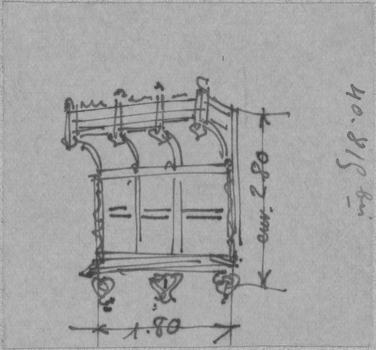 dais d'autel, vue générale