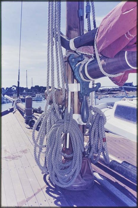 bateau de plaisance dit Kotick ou le Phoque blanc, détail